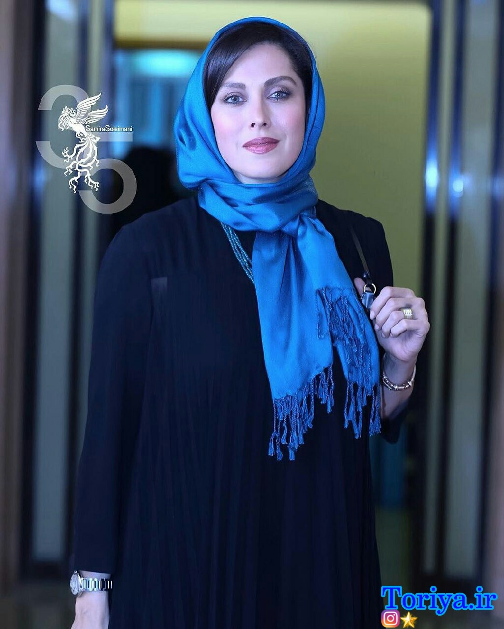 عکس مهتاب کرامتی در افتتاحیه سی و پنجمین جشنواره فیلم فجر_فجر 35