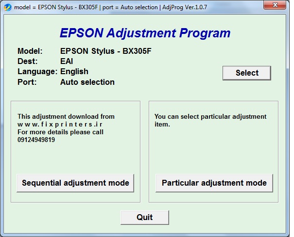 Epson Stylus Office Tx300f Service Manual