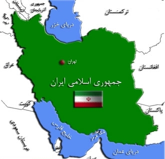 تصویر نقشه ایران و کشورهای همسایه