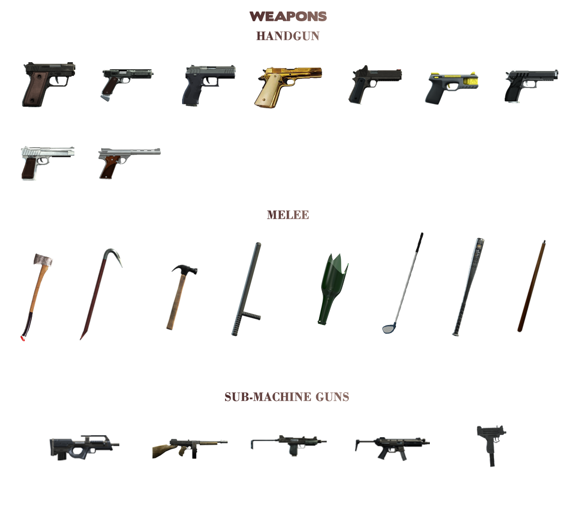 Оружия в гта сан карта