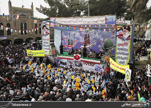 راهپیمایی یوم الله 22 بهمن در طبس