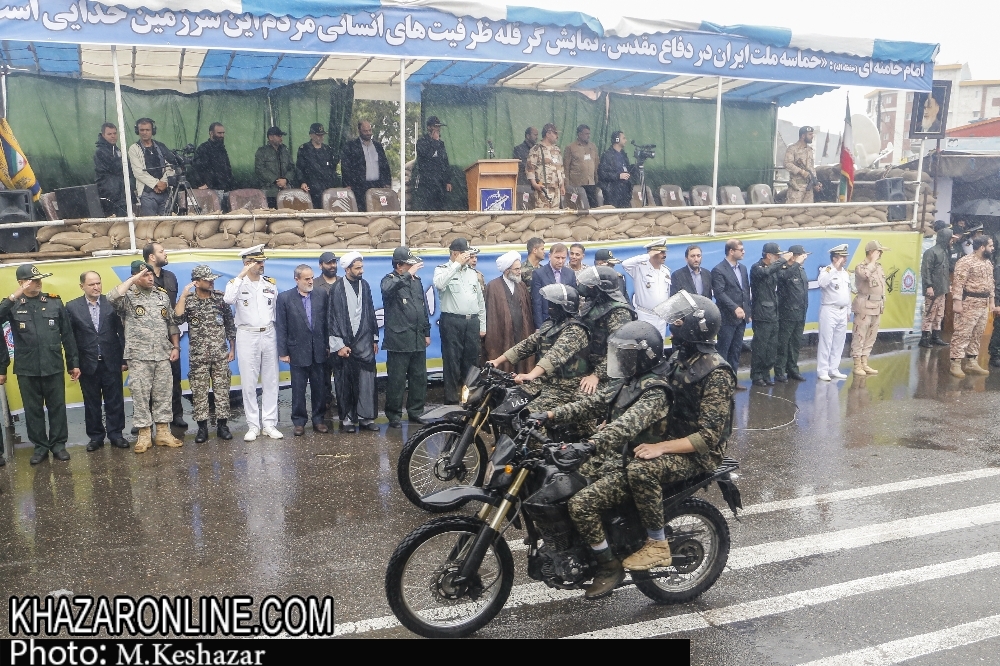 رژه نیروهای مسلح در رشت
